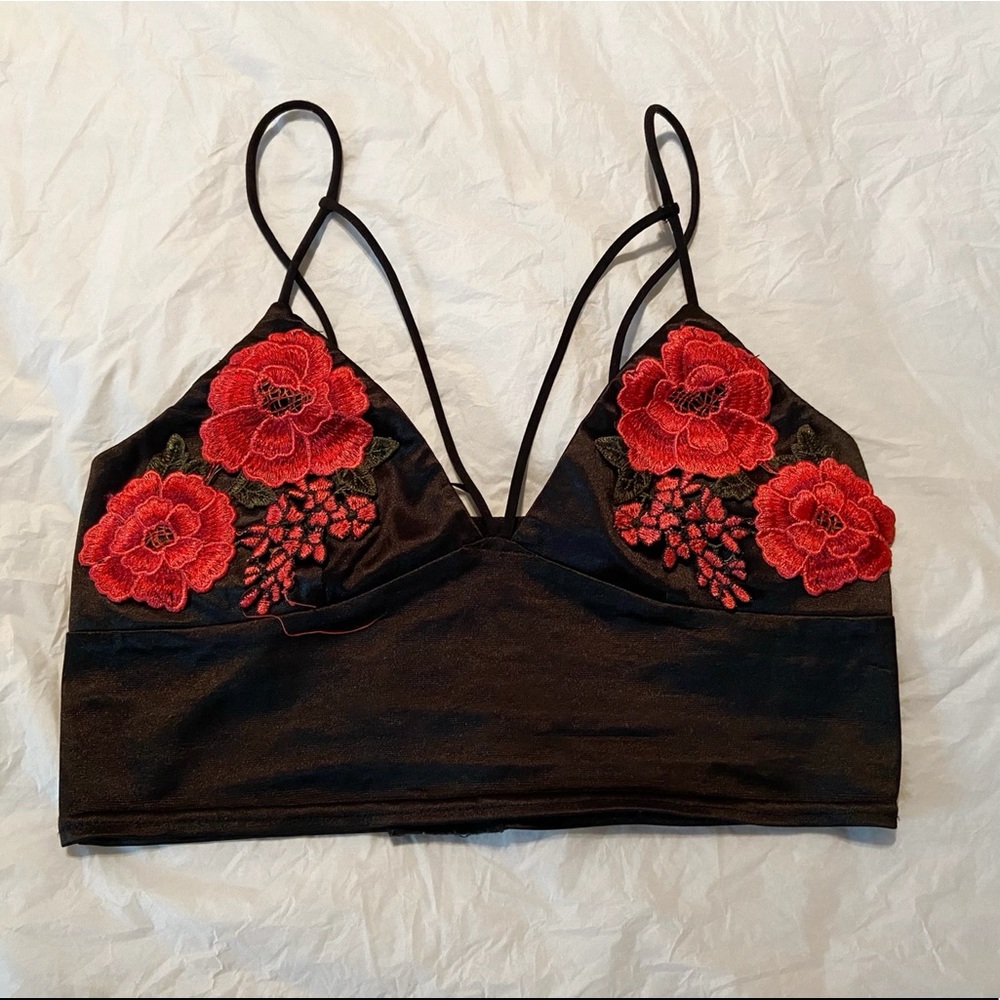 Rose cropped top